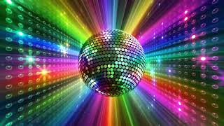 4K Colorful Big Disco Ball  1 hour of relaxation with the Best Disco music [upl. by Harima]