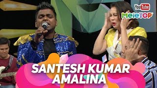 Amalina oleh Santesh Kumar buat studio RIUH  Persembahan Live MeleTOP  Jihan Muse amp Nabil [upl. by Hare]