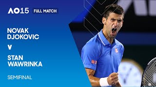 Novak Djokovic v Stan Wawrinka Full Match  Australian Open 2015 Semifinal [upl. by Rozele374]