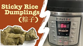 Chinese Sticky Rice Dumplings INSTANT POT VERSION [upl. by Ecilayram]