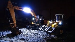 RC ADVENTURES  Dusk Mud Recovery  4200XL Excavator amp Loader [upl. by Mundford653]