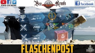 Flaschenpost  WoWs Geschenke  Supertest Brit DD  Jean Bart  deutsch  World of Warships [upl. by Idnir]