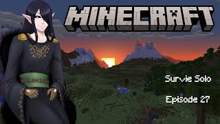 Minecraft Survie Solo  épisode 27  Creuser sans replay mod Bientôt Pokémon arrive [upl. by Yellehs]