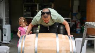 Preparing a New French Oak Barrel to Fill for the Filthy Good Vino Bathtup Project Vintage 2015 [upl. by Male]