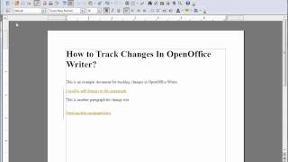 How to Track Changes in OpenOffice Writer Kaibo2com [upl. by Tchao]