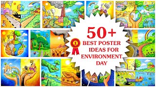 Environment Day Poster Ideas to win competition  50 plus unique Drawing ideas [upl. by Klement453]