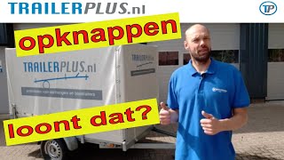 AANHANGER OPKNAPPEN AANHANGER RENOVEREN AANHANGWAGEN OPKNAPPENkan dat uit voor mijn aanhanger [upl. by Legnaros]