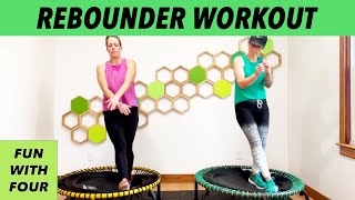 15 Minute Gentle Rebounder Workout Beginner Senior  Earth and Owl Closed Chain Fun With Four [upl. by Arima]