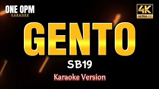 Gento  SB19 karaoke version [upl. by Nsaj]