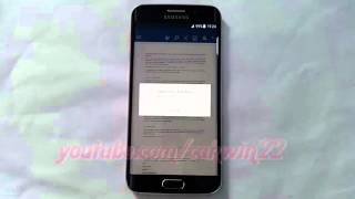 Microsoft Word For Android  How to bold or unbold text on Samsung Galaxy S6 [upl. by Sand927]