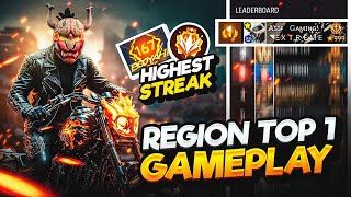 New Season Cs Rank push In Region Top 1 Lobby With Highest Streak Ever 🤯  Garena  Free Fire [upl. by Holladay739]