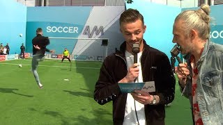 Everton fans amp James Maddison take on the Volley Challenge ⚡ [upl. by Harima]