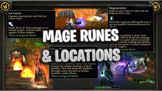 Quick Guide How to Get your First 6 Runes as a MAGE in Season of Discovery [upl. by Anire]