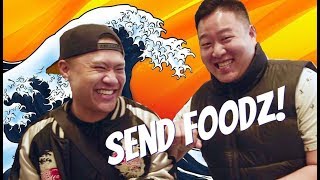 SEND FOODZ Ep 2  quotWhat Would Logan Paul Do w Japanese Foodquot feat David So [upl. by Dian807]