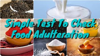 Simple Test To Check Food Adulteration [upl. by Eiclek]