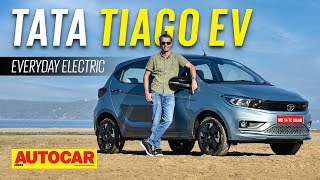 2022 Tata Tiago EV review  The perfect city car  First Drive  Autocar India [upl. by Glenine]