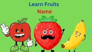 Fruits Name For Kids  fruits Name in English  Learn Fruits Name [upl. by Esinrahs]