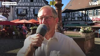 Heppenheim Der 67 Bergsträßer Weinmarkt ist eröffnet [upl. by Ciro]