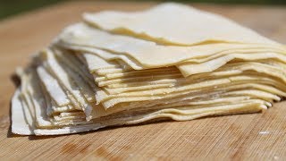 Homemade Wonton Wrappers  馄饨皮  Morgane Recipes [upl. by Akienat827]