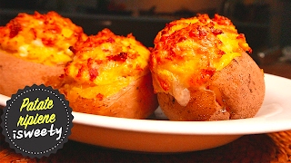 Ricetta Patate Ripiene Con Mozzarella e Salame al Forno  Facili e Veloci da Preparare 5 INGREDIENTI [upl. by Canty411]