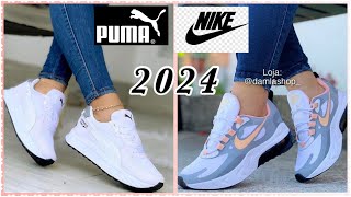 TENIS DE MODA 2024 MUJERTENIS DE MARCAS ORIGINALES PUMA Y NIKE 2024 tendencias deportivas [upl. by Attezi]