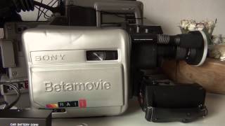 Sony Betamovie bmc 100P 1980 Camera vidicon betamax tube [upl. by Hershel]