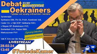 LIVE Debat over ontheemde Oekraïners  Tweede Kamer [upl. by Nessej]