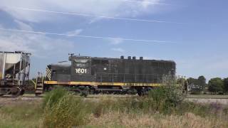 Chasing and Pacing PREX 1601 on the NDampW Railway former MAW Railroad [upl. by Nallac]