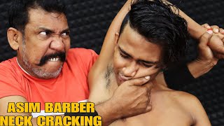 Loud Neck Cracking by Asim Barber  Head Massage amp Hair Cracking  Body Massage with Oil Sleep ASMR [upl. by Cosetta]