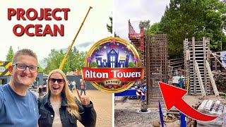 Alton Towers NEW RIDE Construction Continues Project Ocean Update [upl. by Arella]