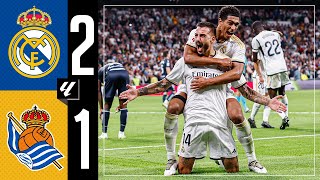 Real Madrid 21 Real Sociedad  HIGHLIGHTS  LaLiga 202324 [upl. by Atikkin744]