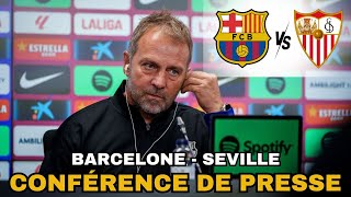 CONFÉRENCE DE PRESSE  FC BARCELONE vs SÉVILLE  HANSI FLICK [upl. by Gnouhc]