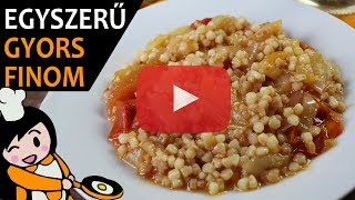 Tarhonyás lecsó  Recept Videók [upl. by Eahsram]