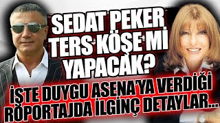 SEDAT PEKER CEPHESİNDEN TERS KÖŞE AÇIKLAMA… DUYGU ASENA’YA VERDİĞİ İLGİNÇ RÖPORTAJ… [upl. by Ainival]