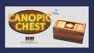 Game Solution Wooden Magic Box Puzzle quotCanopic Chestquot Solve [upl. by Alyson843]