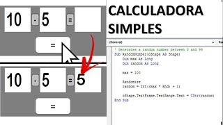 Tutorial Como Criar Uma CALCULADORA SIMPLES No POWERPOINT Macros VBA [upl. by Hillari]