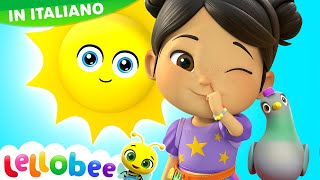 Impara i 5 sensi  Cartoni animati  Canzoni per bambini in Italiano🎵 Lellobee🐝 [upl. by Yecies355]