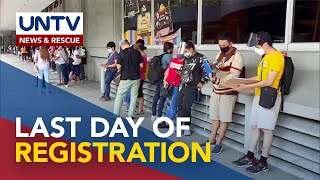 Mga magpaparehistro dumagsa sa huling araw ng voter registration [upl. by Yknip711]