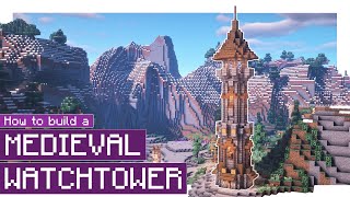 Minecraft How to Build a Medieval Watchtower 1 [upl. by Lenora]