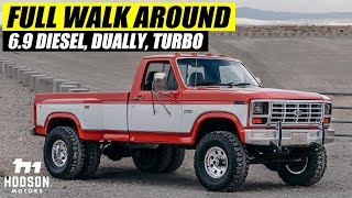 1983 Ford F350 Full Walkaround  Dually 4wd Turbo Lifted 5 speed [upl. by Tish]