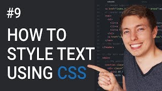 9 CSS Text Styling Tutorial  Basics of CSS  Learn HTML and CSS  Learn HTML amp CSS Full Course [upl. by Odlawso131]