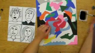 2nd  4th grade Make a Matisse Portraits [upl. by Oralie]