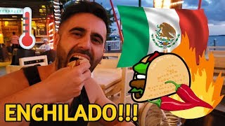 ARGENTINO PROBANDO TACOS MEXICANOS POR PRIMERA VEZ  MUY PICANTE CON CHILE HABANERO DE MÉXICO [upl. by Wayland]