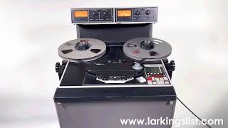 Ampex ATR 102 Stereo Half Inch 1125 mm Mastering Machine [upl. by Yedrahs]