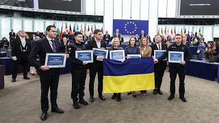 2022 Sakharov Prize awarded to the brave People of Ukraine [upl. by Gilliette]