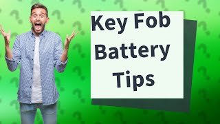 Do I need to reprogram my key fob after changing battery [upl. by Cherin]