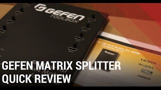 HDMI Switch Box  Gefen 4K Ultra HD 4x4 Matrix  Review [upl. by Hepzi]