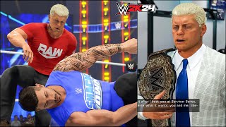 WWE 2K24 My Rise  Smackdown Vs Monday Night Raw 12 [upl. by Erdrich]