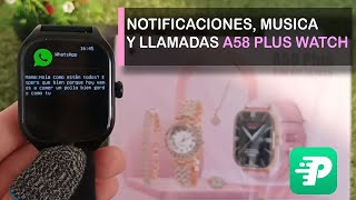 🍂COMO SINCRONIZAR EL SMARTWATCH A58 PLUS Y RECIBIR NOTIFICACIONES🍂  King Store a58 [upl. by Akiret]