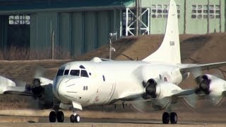 P3C takeoff JMSDF ATSUGI AIR BASE 海上自衛隊 厚木航空基地 離陸 [upl. by Atsirak963]